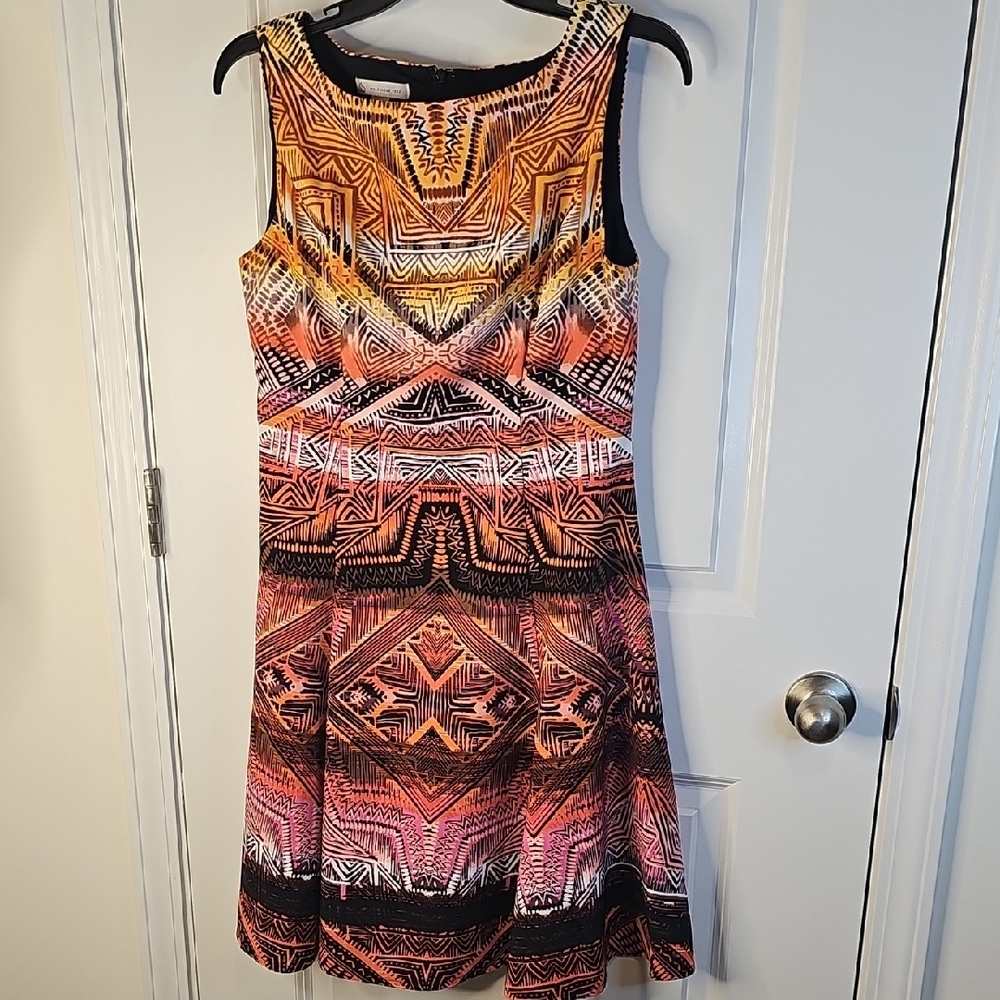 CB Established 1962 Geometric Print Sleeveless‎ Mini Dress Size 6